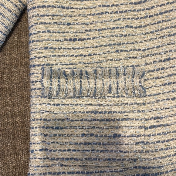 Colorblock Nyah Wool Tweed Jacket blue and white - Picture 3 of 4